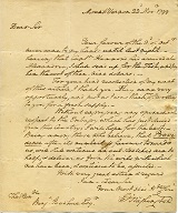 Letter from George Washington in Library's special collections. 