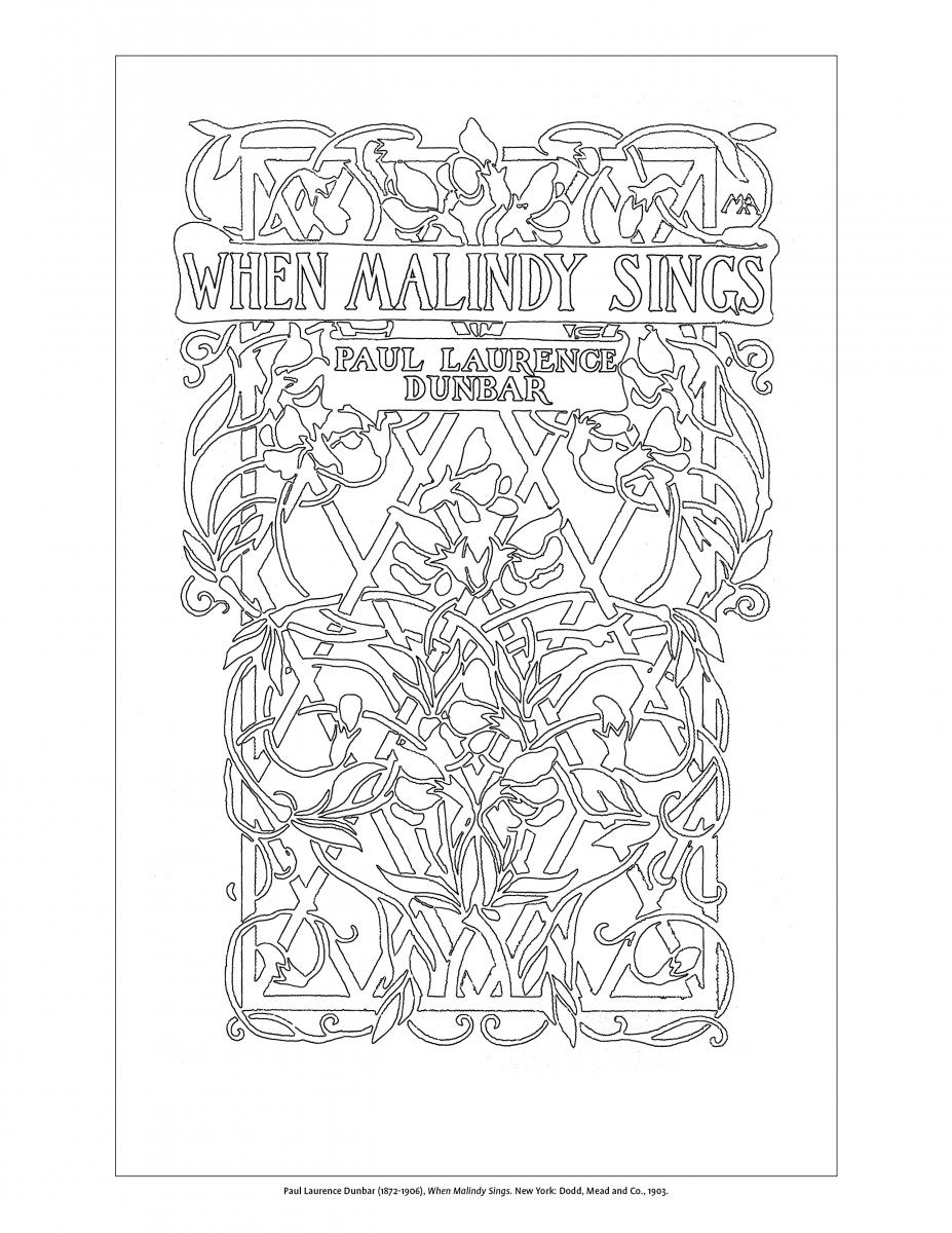 Image of page from Margaret Armstrong coloring book.