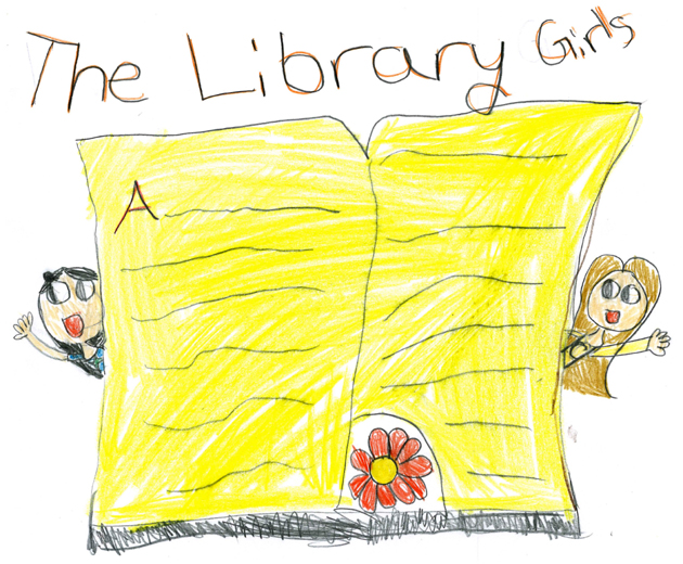 Library Girls illustration 1